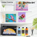 Shuttle Art Acrylic Paint, 15 Pack Acrylic Paint Large Bottle Set, 473ml/16oz Each, 14 Unique Colors and 1 More White, High Viscosity Art Paint for Artists, Beginner & Kids on Rocks Canvas WoodCeramic | 14+1 Colors | 16 Fl Oz (Pack of 15) — 7