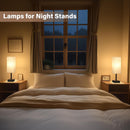 Fenmzee Bedside Lamp for Bedroom Set of 2 - Small Table Lamp for Nightstand — 4