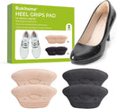 Heel Grips Pads for Women Shoes - Bukihome Heel Inserts Liners Non-Slip for Loose Too Big Shoes - Shoe Cushions Fillers Prevent Blister Callus Rubbing Pain Fatigue Relief, Fits Most Shoe (2 Pairs) - Multicolor | 2-Pair — 1