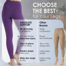 ABSOLUTE SUPPORT Women Compression Leggings 20-30mmHg, Purple, 3X-Large — 6