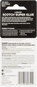 Scotch Super Glue Liquid, 4-Pack of Single-Use Tubes,.017 oz Each — 7