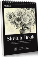 Sketch Book 8.5 × 11, Spiral Bound, 50 Sheets, Acid-Free Drawing Pad | Sunflower | 8.5 x 11inch(1 Pack) — 1