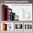 iPhone 18 17 16 15 Pro Max Charger Fast Charging 20W 10 FT Long USB C Cable photo 5