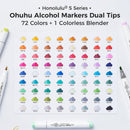 Ohuhu Alcohol Markers 72 Colors Brush& Soft Chisel for Adult Cozy Coloring | Brush & Soft Chisel — 4