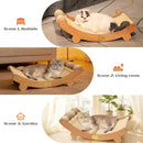 CHEERPALS Sisal Cat Scratcher Bed with Balls Wooden Cat Furniture(Large) — 7