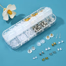 Nkwuire 12 Styles 600 Pcs Earring Backs for Studs, Clear Plastic Earrings Metal Rubber Silicone Earring Backs Bullet… — 6
