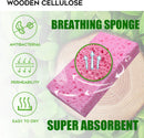 Compressed Cellulose Kitchen Sponges 12Pack，Non-Scratch Biodegradable Natural Colorful Sponge Scrub for Dishes… — 3