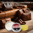 Natural Leather Conditioner & Cleaner Paste with Coconut Oil, Waterproof Leather Care Balm for Boots Shoes Bags Jackets Furniture, Softens Restores Protects Full Grain Smooth Leather-5.3Oz — 2