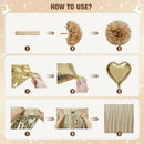 White and Gold Happy Birthday Party Decorations for Women Girls — 7