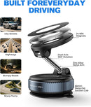 Jononser Magnetic Car Phone Holder for MagSafe, Nano-Gel Suction Cup Car Phone Mount for Car Dashboard & Windshield, Pocket-Size Foldable 360° Adjustable Car Mount for iPhone18 17 16 15 14 13 Series photo 5