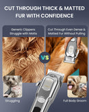 M&M STAR Dog Clippers for Grooming Thick Heavy Coats, All-Metal Body Low Noise…