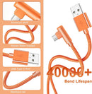 OCEEK USB-A to USB-C Right-Angle Cable 3Pack 6FT, Nylon Braided 5