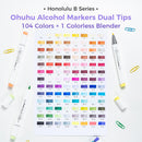 Ohuhu Alcohol Markers 104 Colors Brush& Fine for Artist Adult Cozy Coloring | Brush & Fine — 5