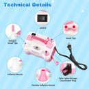 Electric Balloon Pump, Portable Electric Balloon Blower Machine Balloon Air Pump Dual Nozzle 110V 600W Balloon Inflator for Party Decorations | Pink — 2