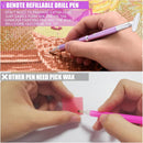 benote Diamond Art Painting Pen Refillable Wax Pen for Diamond Art Kit Accessories Self-Stick Drill Pens with Metal Correction Plate for 5D Craft DIY Nail - B18 — 2