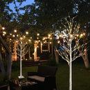 Birch Tree Lights,2 Pack 6 Feet Prelit White Artificial Christmas Trees,Birch Tree with LED Lights, Twinkling Twig Tree for Xmas Home Party Garden Indoor Outdoor Decor — 4