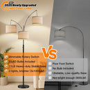 Dimmable 3 Lights Floor Lamp - 3000LM Super Bright Arc Floor Lamps for Living Room, Modern Tall Standing Lamp With… — 6