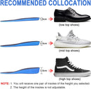 Ailaka Height Increase Insoles for Men Women - 1 Pair PU Shoes Lifts Elastic Shock Absorbing Sports Shoe Insoles Height Increase, Heel Lifts for Men Women Shoes Inserts - Blue, Heel Height: 3.5 Cm - 9-12 M US Women/7-10 M US Men / Blue, Heel Height: 3.5 C — 5