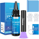 KISREL 50g UV Resin Kit with Light, Fast Curing & Bonding in Seconds — 1