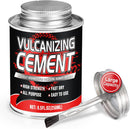 Chemical Vulcanizing Cement – Fast Dry Rubber Cement, All Purpose Tire Repair Glue, Tire Patch Kit with Brush – 8.5… — 1