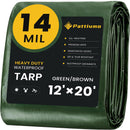 Pattiumo Tarp Waterproof 12 X 20 FT 14 Mil Heavy Duty Tarp Multipurpose Tarps…
