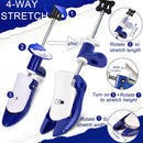 2PCS Professional Boot Shoe Stretcher Wide Feet for Men Women, Shoe Expander Widener Adjustable Length & Width | blue — 4