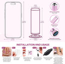 LIONVISON Electric Foot Callus Remover: Adjustable Speed Foot File - Pink — 8