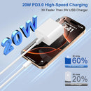 iPhone Charger Fast Charging 20W 3-Pack iPhone 17 Charger & 6FT USB C Cable 2