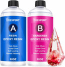 Teexpert Epoxy Resin Crystal Clear: 64OZ Epoxy Resin kit Fast Curing Heat Resistant for Casting Coating Art DIY… — 1