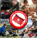 Protect Life Travel First Aid Kit for Car - Small Mini Emergency Kit, 100 Piece Waterproof First Aid Kit for Home, Camping, Boat & Hiking - Includes Emergency Blanket & First Aid Guide | 100 Pieces — 6