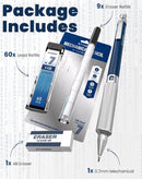 STAGEEK 0.7mm Mechanical Pencil, Drawing Pencil, with Eraser, 60 HB Leads | Blue — 7