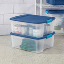 Sterilite Latch and Carry, Plastic Storage Bins w/ Lids, 12 Gallon, 6-Pack — 8