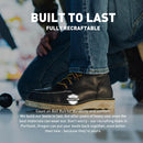 Danner 8” Bull Run Moc Toe Work Boots for Men - Durable Full-Grain Leather with Non Slip Wedge Outsole and 3-Density Cushion Footbed, EH Resistant - Tobacco — 5