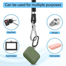 takyu Phone Lanyard, 2 Pack Adjustable Cell Phone Lanyard Crossbody Neck Strap & 2 Pack Phone Wrist Strap with 2 Pcs Tether Tabs Compatible for iPhone Android Smartphones-Black Grey photo 5