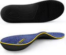 WALKHERO Plantar Fasciitis Insoles - Arch Supports Wool Inserts, Lightweight Breathable Cushioning, Comfort Shock Absorption Inserts for Walking (Blue Mens 4) — 1