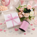 BEISHIDA 250 Yards Pink Happy Birthday Printed Crimped Curling Ribbon Balloon String Roll Gift Wrapping Ribbon for Baby Girl Women Birthday Party Decoration Supplies | 250Y-HBD-light pink — 6