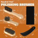 Loopeer 8 Pcs Shoe Shine Kit Leather Polish Brush Care Kit | Black — 3