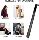Gukeniu 16.5 Inch Long Handle Shoe Horn | Black Marble — 6