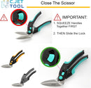 C.JET TOOL 10" Heavy Duty Scissors - Carpet Cutter, Industrial Multipurpose for Cardboard, Leather, Pruning, Gardening - Professional Soft Grip Stainless Steel (Black) — 3