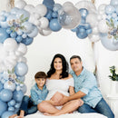 Dusty Blue Balloon Arch Kit Light Blue White Balloon Garland Kit — 8
