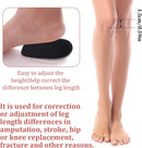 1/2 Inch Heel Lifts, Gel Heel Raisers for Leg Length Discrepancies Black Foot Height Increase Insoles Soft Shoe Lifts for Women Men Uneven Legs Comfort Half Foot Insoles for Heels Pain, 1 Pair — 4