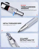 Nicpro 6PCS Art Mechanical Pencil Set, 0.5/0.7/0.9/2mm Point | Silver — 2