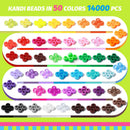 Simetufy 14000Pcs Pony Beads Bulk 50 Colors for Craft Kandi Bracelet Making — 4