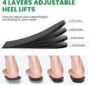 Adjustable Heel Lift Inserts- Bukihome Orthopedic Shoe Lifts,Black,1 Pair,M — 4