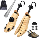 eachway Wooden Shoe Stretcher Men and Women for Wide Feet, Pair Premium of 4-way Shoe Tree Widener Stretch Length & Width — 1