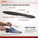 TEGA Kids' Carbon Fiber Insoles for Idiopathic Toe Walking - 1 Pair - Rigid Shoe Inserts to Correct Tiptoe Walking - Toddlers and Big Kids Insert (Big Kid 3) — 6