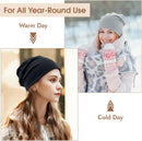 Skull Caps for Men, Cotton Slouchy Beanie, Chemo Headwear for Women — 4