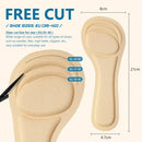 XINIFOOT 4 Pairs High Heel Inserts Women, 3/4 Length Women Thin Shoe Insoles for High Heels, Pumps, Open Toes, Flats, and Sandals, Cushion for Heel and Ball of The Foot, Shock Absorption (Black+Beige) - Black & Beige - Women 7-9.5 | EU 35-40 — 2