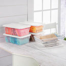 Sterilite 6 Qt Storage Box, Stackable Bin with Lid, Plastic Container to Organize Shoes and Crafts on Closet Shelves, Clear with White Lid, 1-Pack — 7