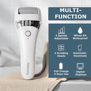 Upgraded Electric Foot Callues Remover, Portable Electric Foot Files with 3 Heads, Rechargeable Feet File for Foot Care, Waterproof Deadskin Remover, Pedicure Tool for Dry and Crack Feet — 3